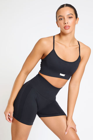 IMLND Contour Seamless Sports Brain Black frontview 